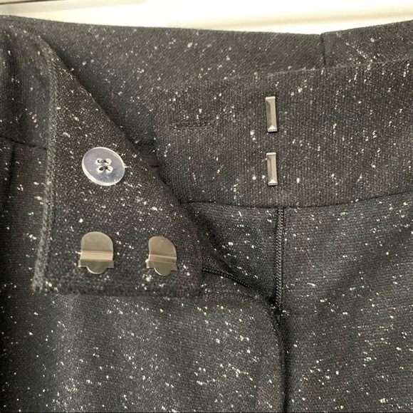 •Halogen• Taylor Fit Black Dress Pants Flecked with Gray - Size 8 - Picture 4 of 7